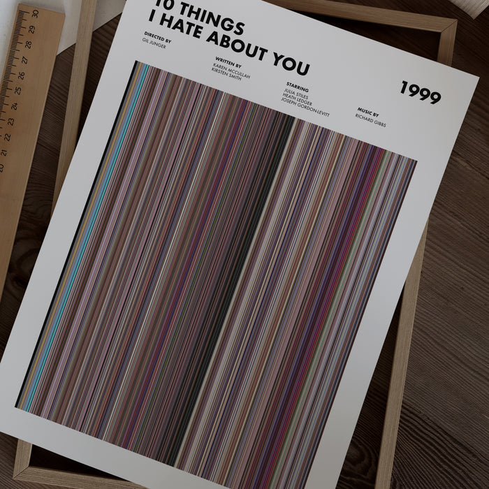 10 Things I Hate About You Movie Barcode Poster