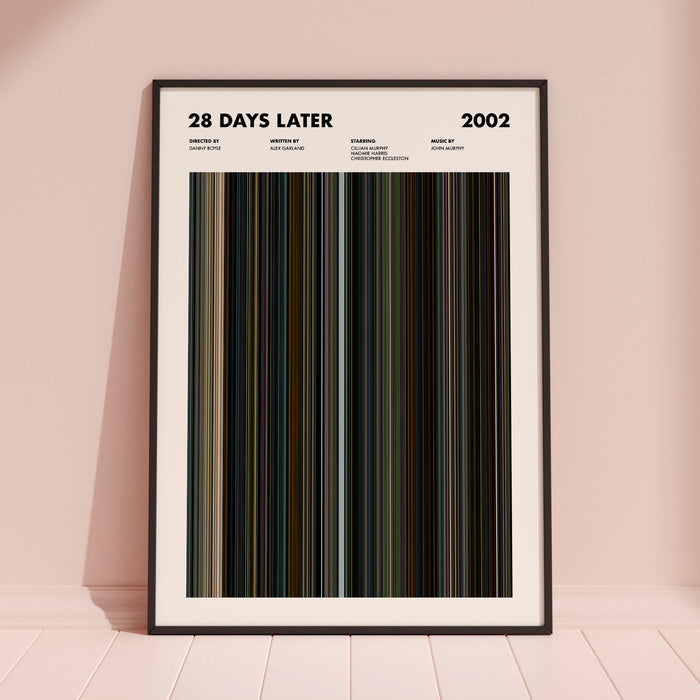28 Days Later Movie Barcode Poster