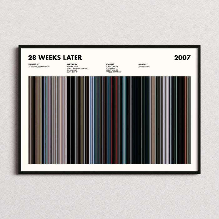 28 Weeks Later Movie Barcode Poster