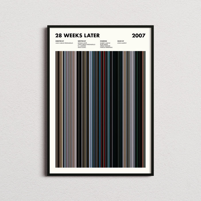 28 Weeks Later Movie Barcode Poster