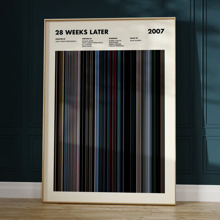 28 Weeks Later Movie Barcode Poster