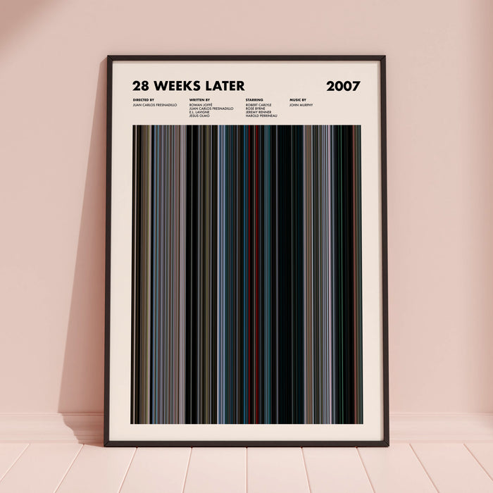 28 Weeks Later Movie Barcode Poster