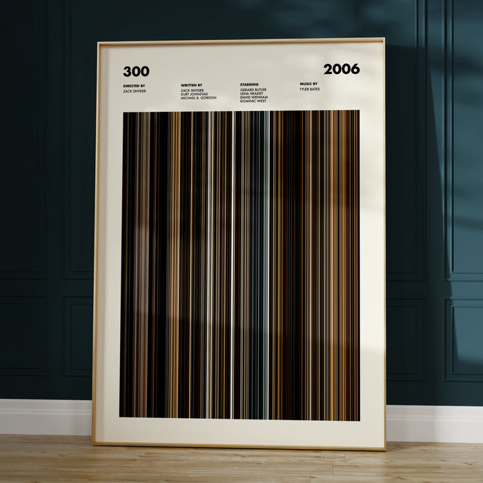 300 Movie Barcode Poster