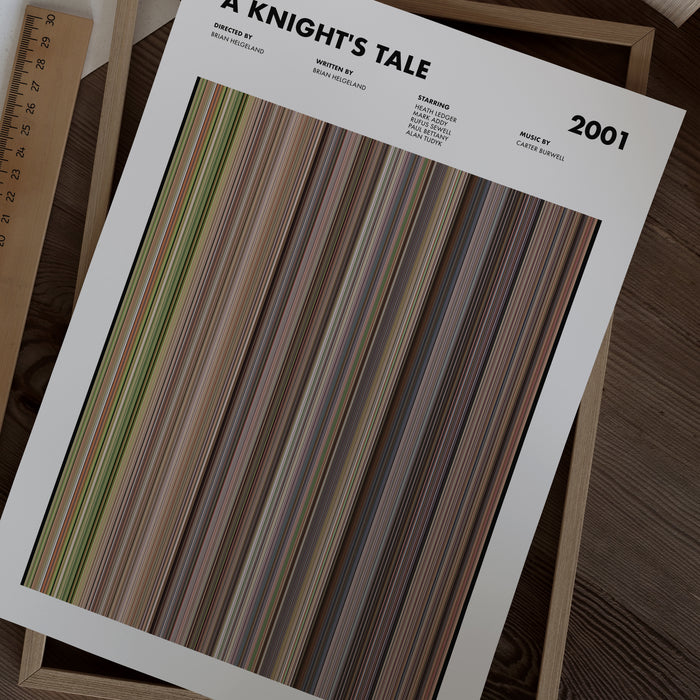 A Knight's Tale Movie Barcode Poster