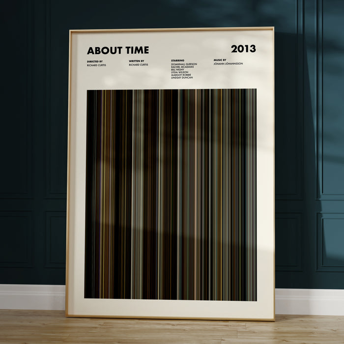 About Time Movie Barcode Poster