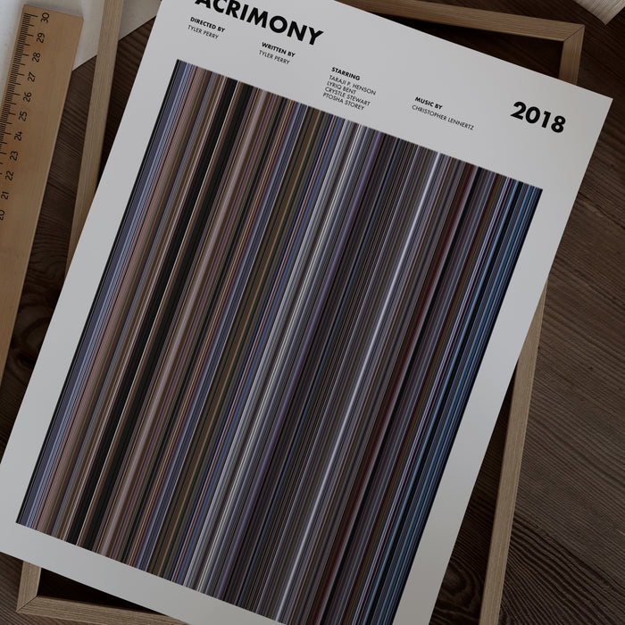 Acrimony Movie Barcode Poster
