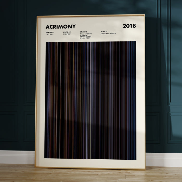 Acrimony Movie Barcode Poster