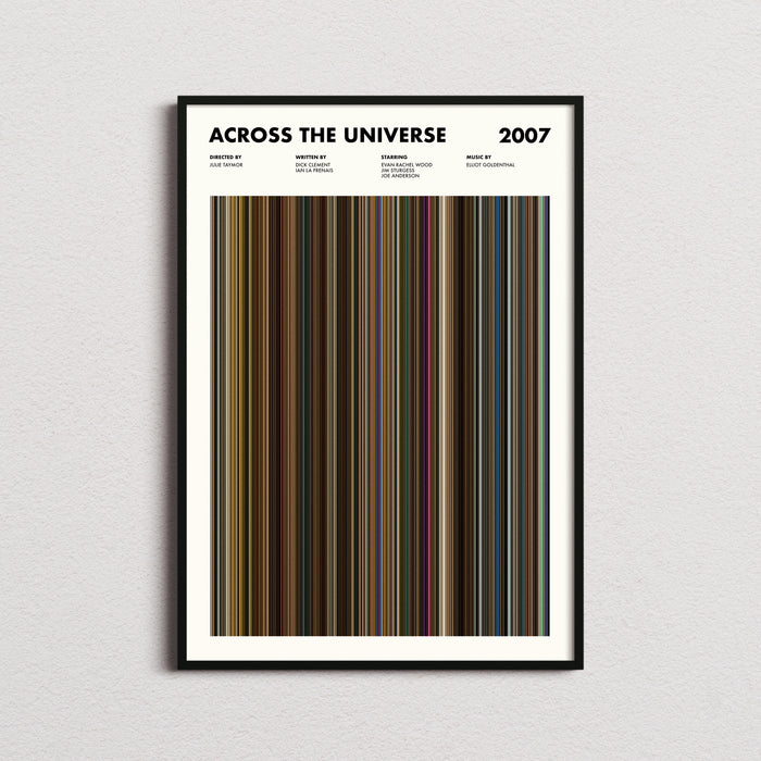 Across The Universe Movie Barcode Poster