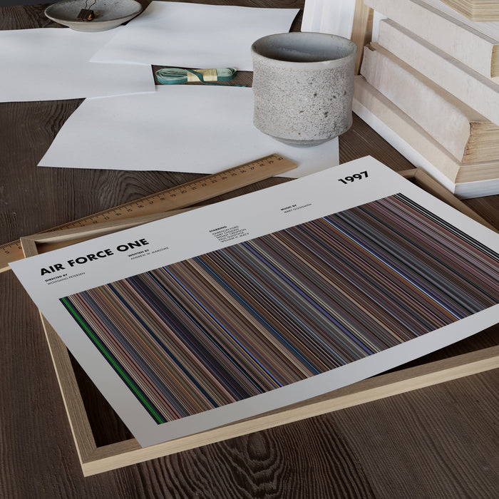 Air Force One Movie Barcode Poster
