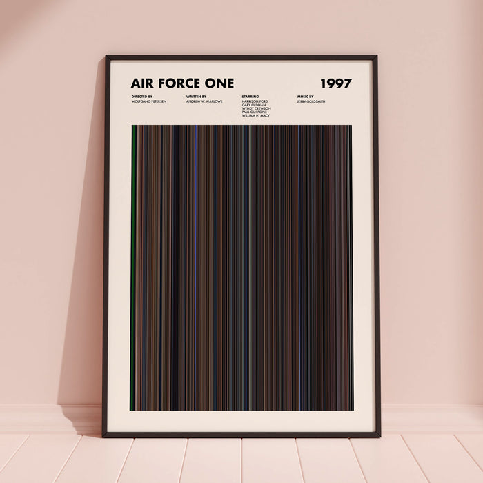 Air Force One Movie Barcode Poster