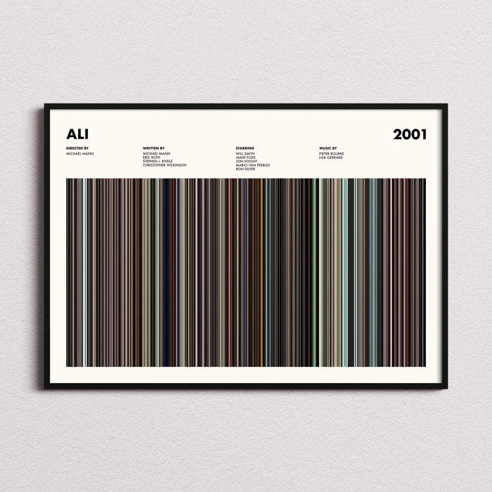 Ali Movie Barcode Poster