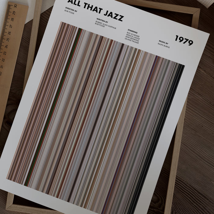 All That Jazz Movie Barcode Poster