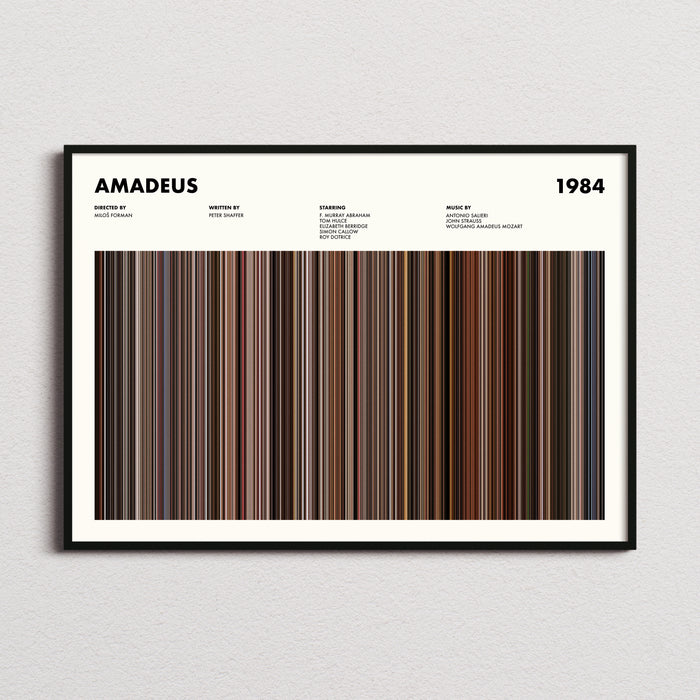Amadeus Movie Barcode Poster