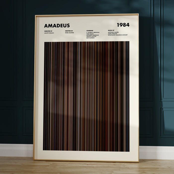 Amadeus Movie Barcode Poster