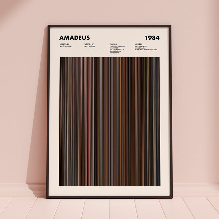 Amadeus Movie Barcode Poster