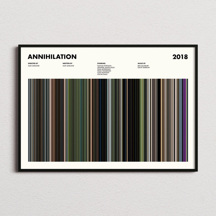 Annihilation Movie Barcode Poster