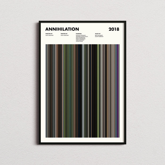 Annihilation Movie Barcode Poster