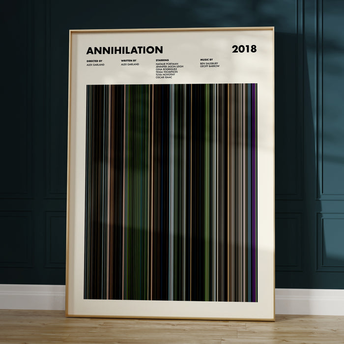 Annihilation Movie Barcode Poster