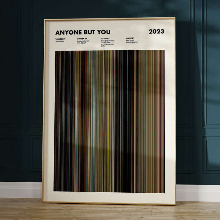 Anyone but You Movie Barcode Poster