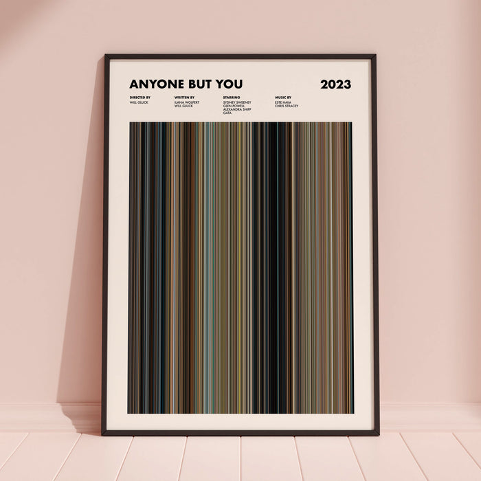 Anyone but You Movie Barcode Poster
