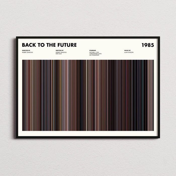 Back To The Future Movie Barcode Poster