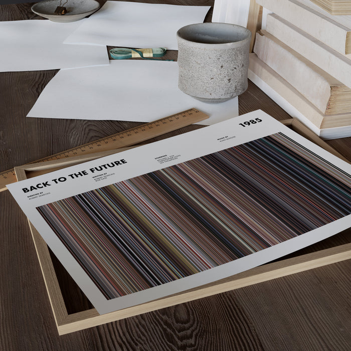 Back To The Future Movie Barcode Poster