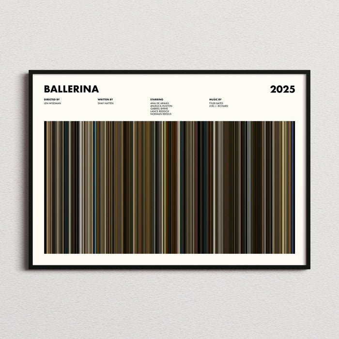 Ballerina Movie Barcode Poster