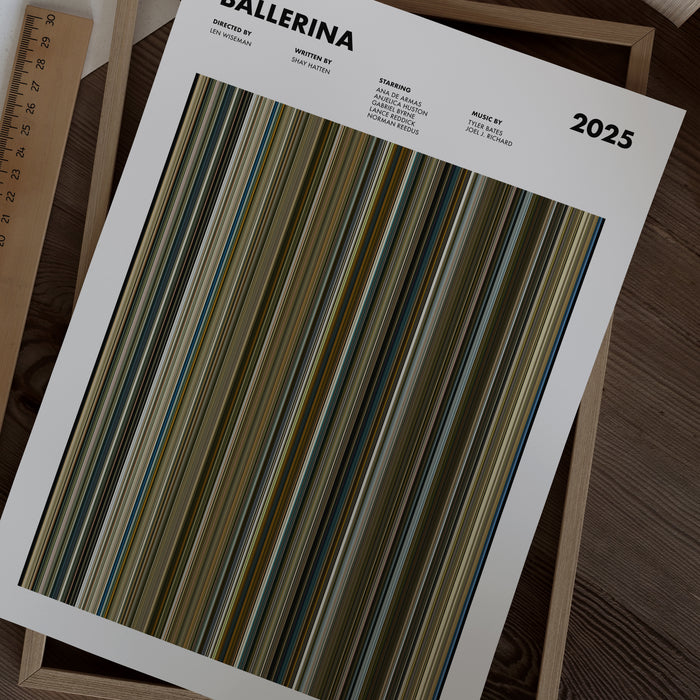 Ballerina Movie Barcode Poster