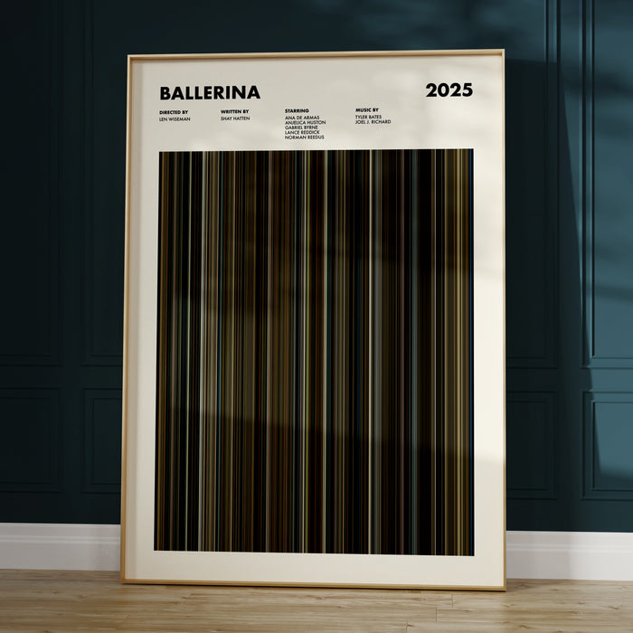 Ballerina Movie Barcode Poster