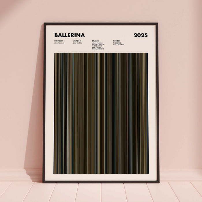 Ballerina Movie Barcode Poster