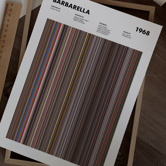 Barbarella Movie Barcode Poster