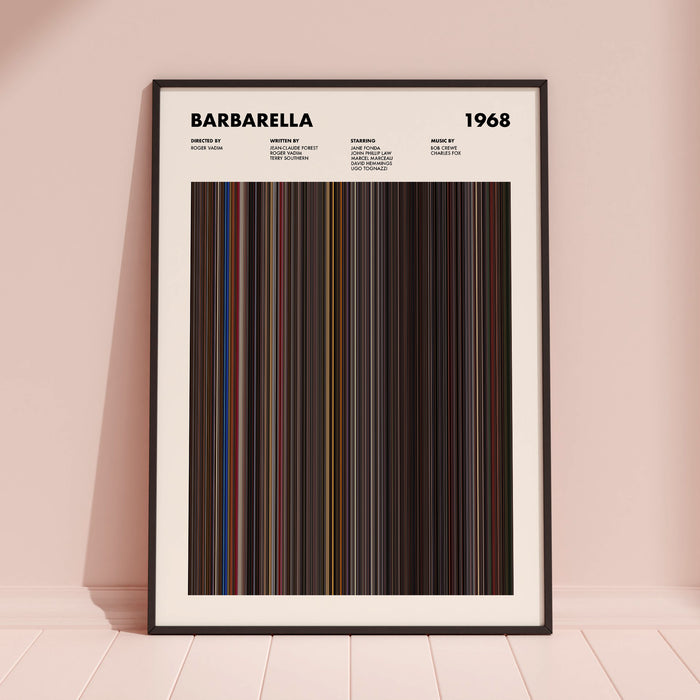 Barbarella Movie Barcode Poster