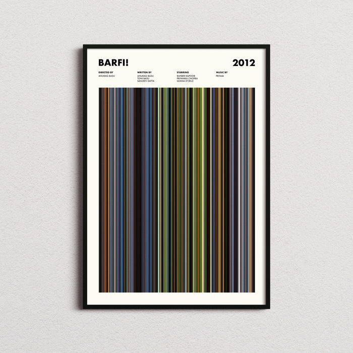 Barfi! Movie Barcode Poster
