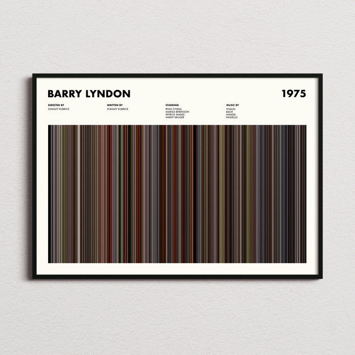 Barry Lyndon Movie Barcode Poster