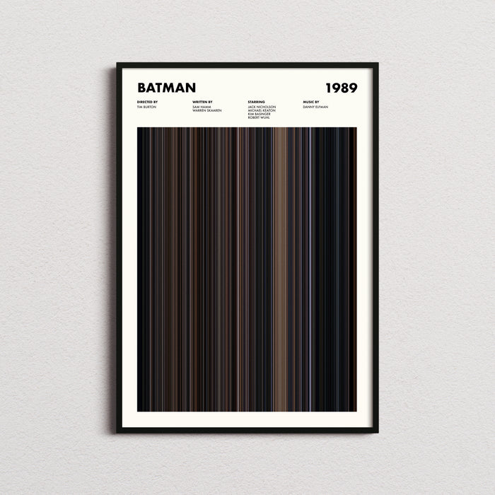 Batman Movie Barcode Poster