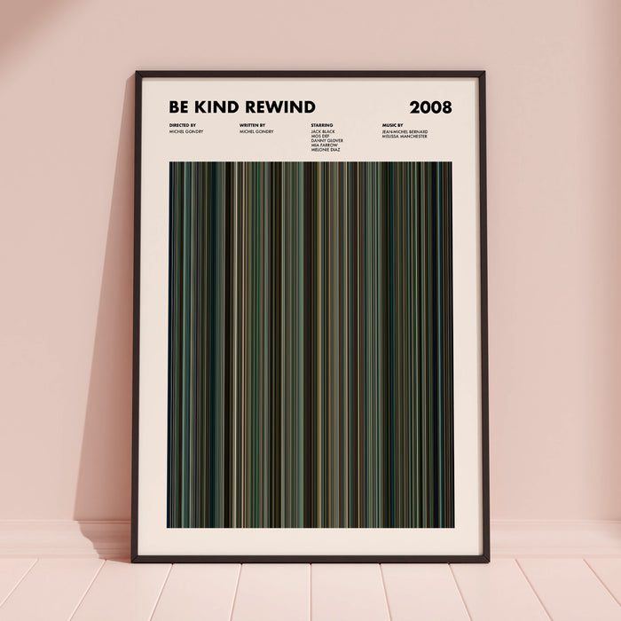 Be Kind Rewind Movie Barcode Poster