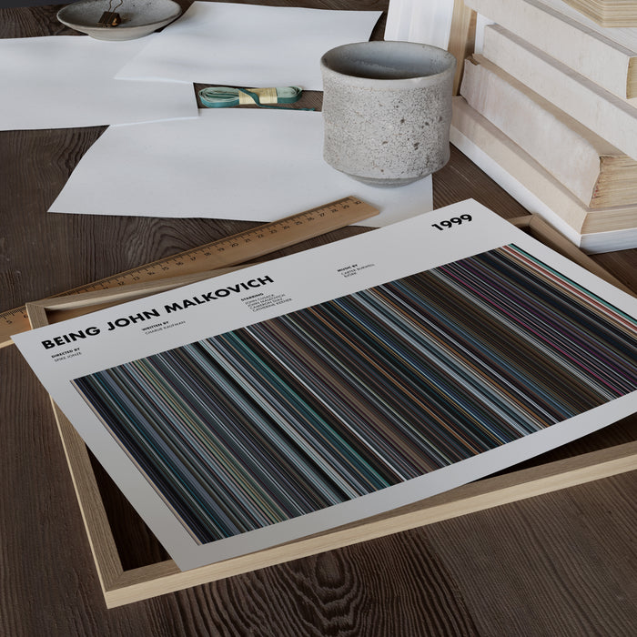 Being John Malkovich Movie Barcode Poster