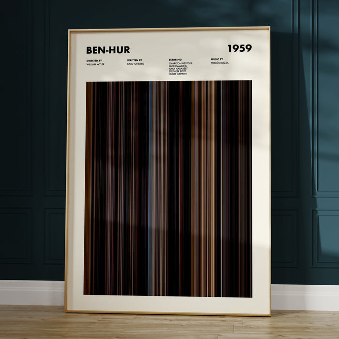 Ben-Hur Movie Barcode Poster