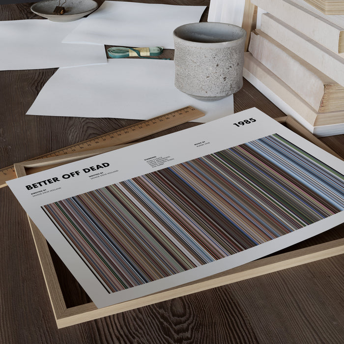 Better Off Dead Movie Barcode Poster
