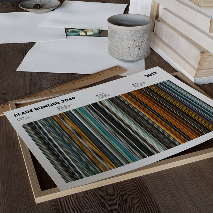 Blade Runner 2049 Movie Barcode Poster