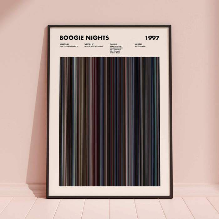 Boogie Nights Movie Barcode Poster