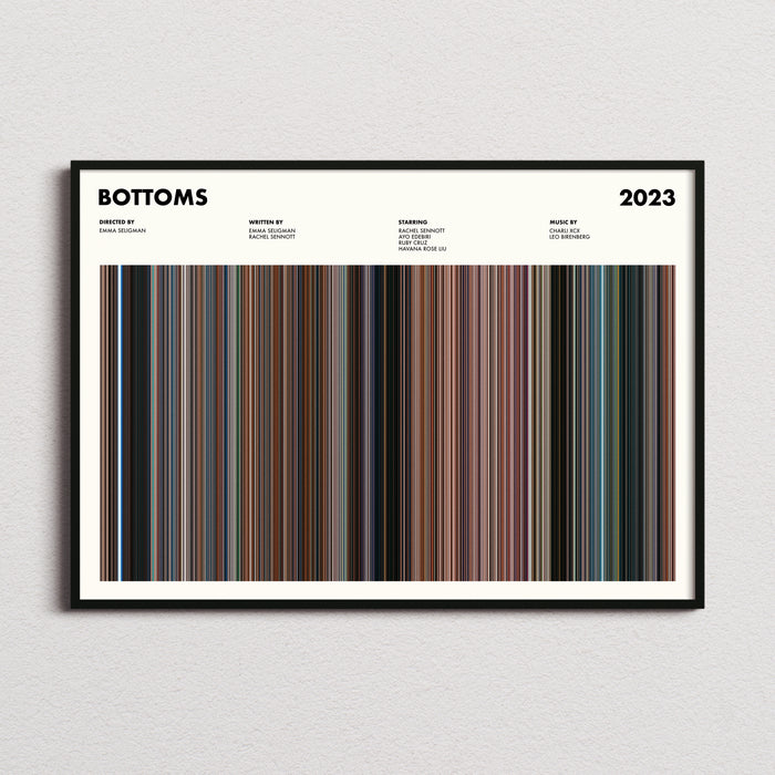 Bottoms Movie Barcode Poster