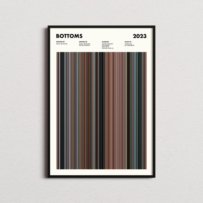Bottoms Movie Barcode Poster