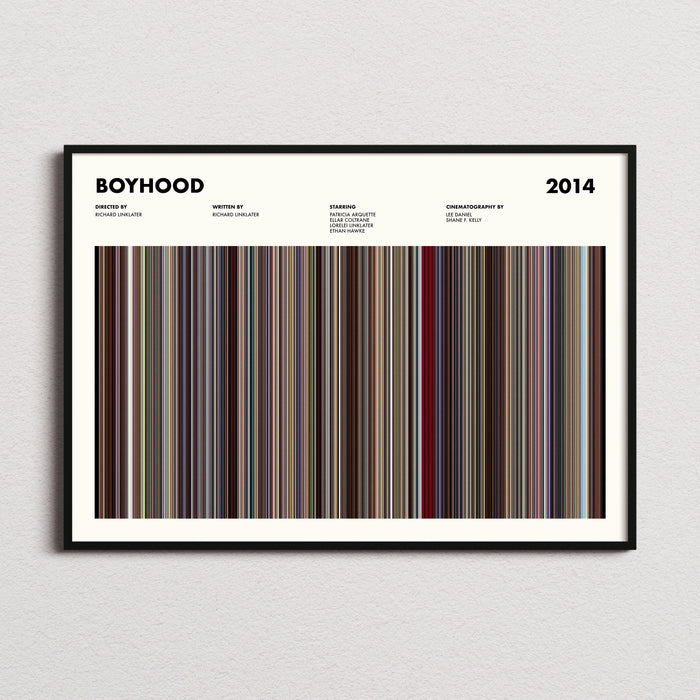 Boyhood Movie Barcode Movie Barcode Poster