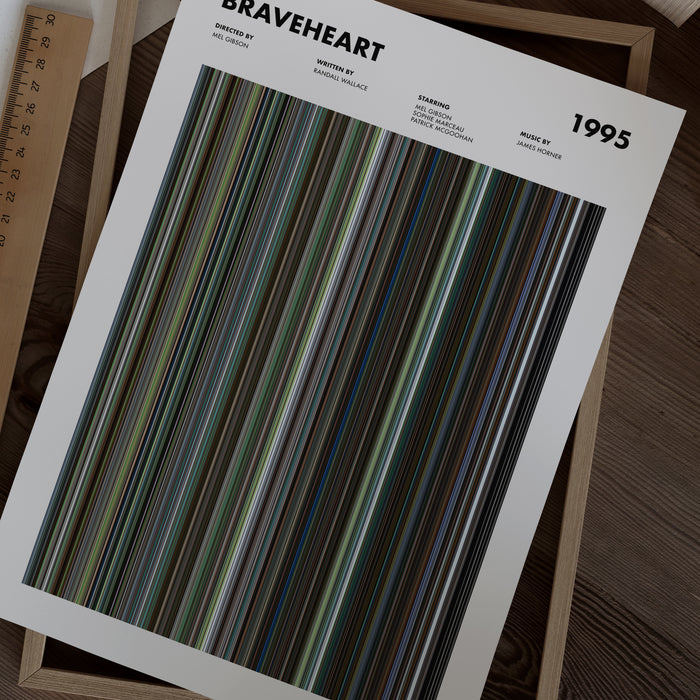 Braveheart Movie Barcode Poster