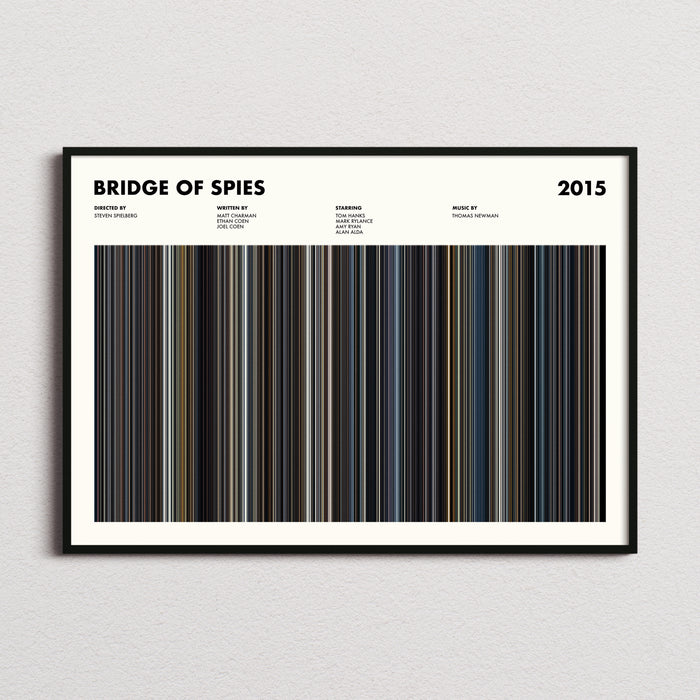 Bridge of Spies Movie Barcode Poster