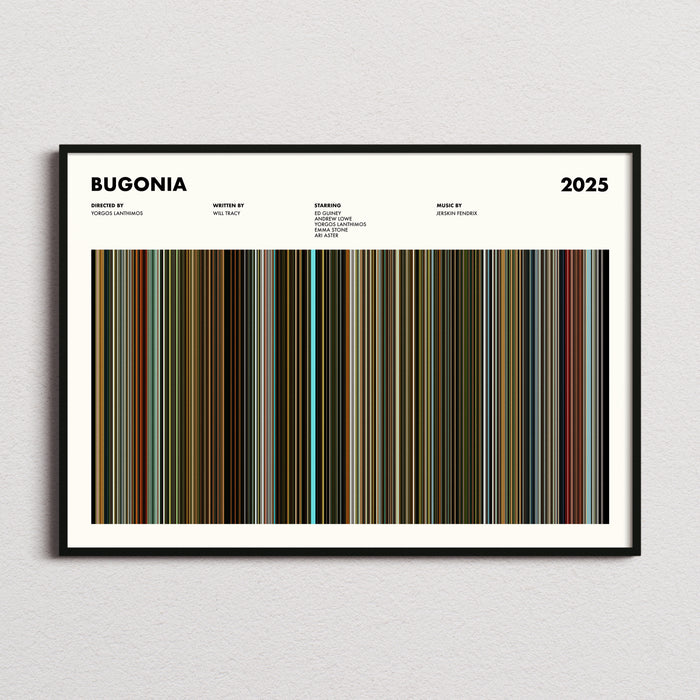 Bugonia Movie Barcode Poster