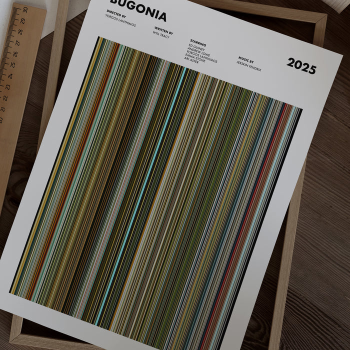 Bugonia Movie Barcode Poster