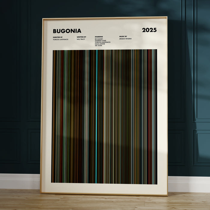 Bugonia Movie Barcode Poster