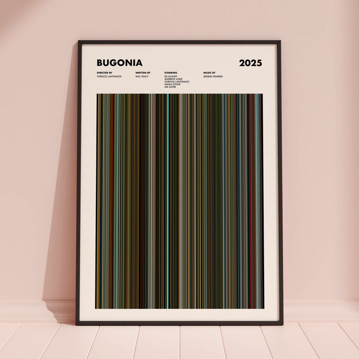 Bugonia Movie Barcode Poster